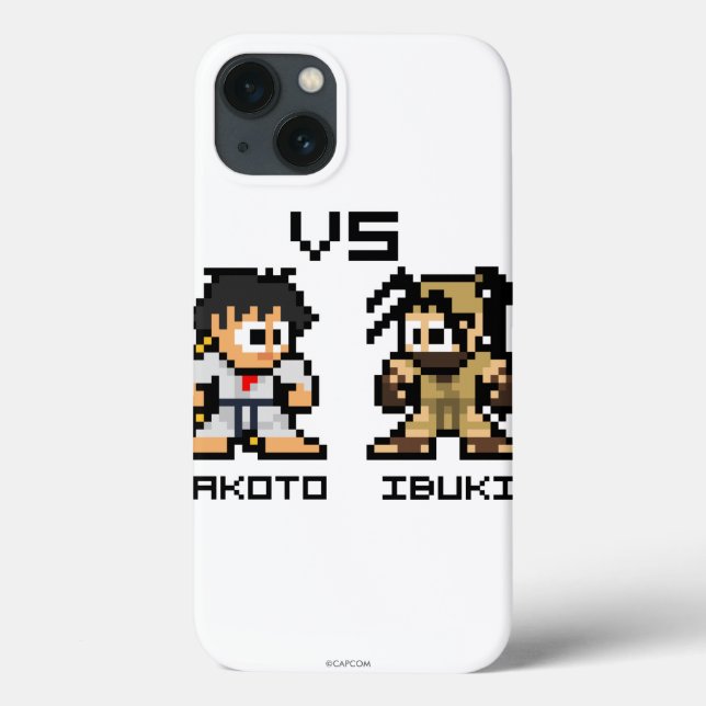 Coques Case-Mate iPhone Makoto VS Ibuki 8 bits (Verso)