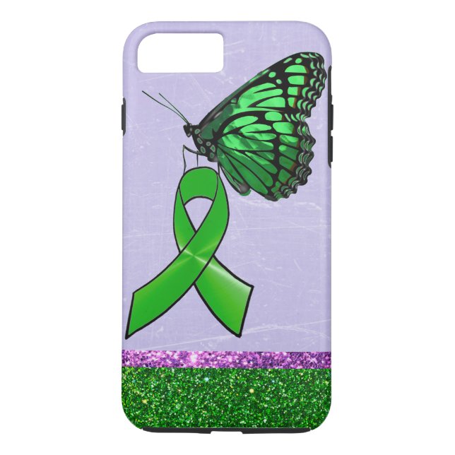 Coques Case-Mate iPhone Maladie de Lyme Téléphone Case Papillon vert pourp (Dos)