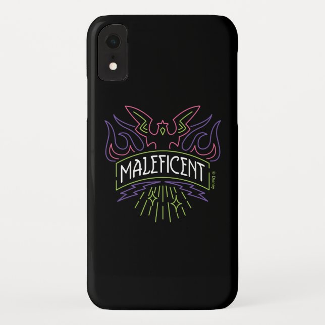 Coques Case-Mate iPhone Maléfique| Logo de l'insigne néon (Dos)
