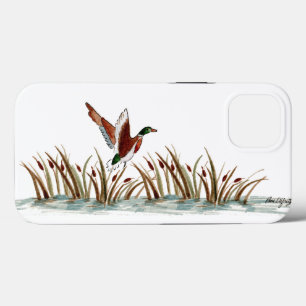 Case-Mate iPhone Case Mallard Duck au-dessus de cattails contre des cas