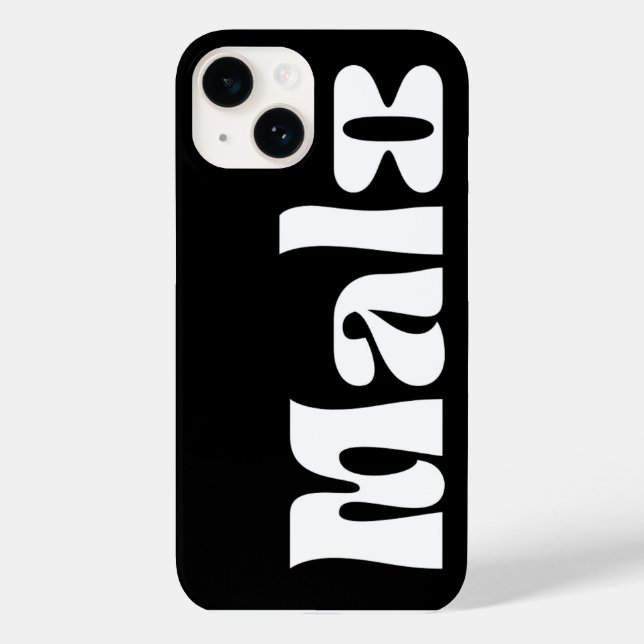 Coques Case-Mate iPhone malo noir (Verso)