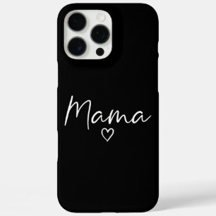 Coques iPhone 16 Pro Max Mama Cadeaux pour les femmes Coeur Fête des Mères