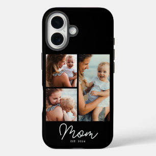 Coque Pour iPhone 16 Maman a établi le script noir 3 Photo