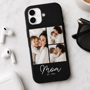 Coque Pour iPhone 16 Maman a établi le script noir 3 Photo
