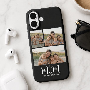 Coque Pour iPhone 16 Maman a établi un script moderne noir 3 Photo