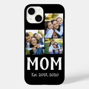 Coque Pour iPhone 14 Maman a établi un script moderne noir 3 Photo