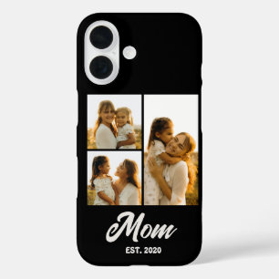 Coque Pour iPhone 16 Maman a établi un script noir 3 Photo