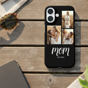 Coque Pour iPhone 16 Maman a établi un script noir 3 Photo
