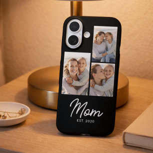 Coque Pour iPhone 16 Maman a établi un script noir 3 Photo