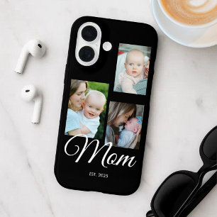 Coque Pour iPhone 16 Maman a établi un script noir moderne 3 Photo