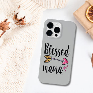 Coque Pour Pour iPhone 14 Pro Max Maman bénie avec flèche