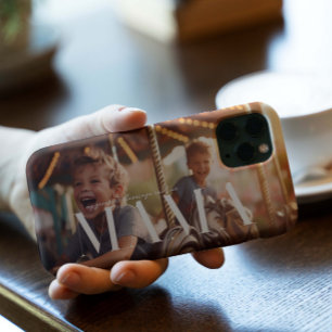 Coque iPhone 15 Pro Maman Chic Boho Letters & Photo