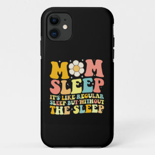 Case-Mate iPhone Case Maman dort drôle Fête des mères Groovy Rétro