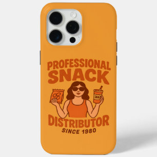 Coque iPhone 15 Pro Max Maman Rétro Groovy Distributrice de Snacks Profess