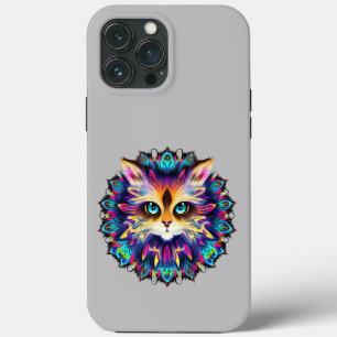 Case-Mate iPhone Case Mandala avec joli portrait de chat en fureur