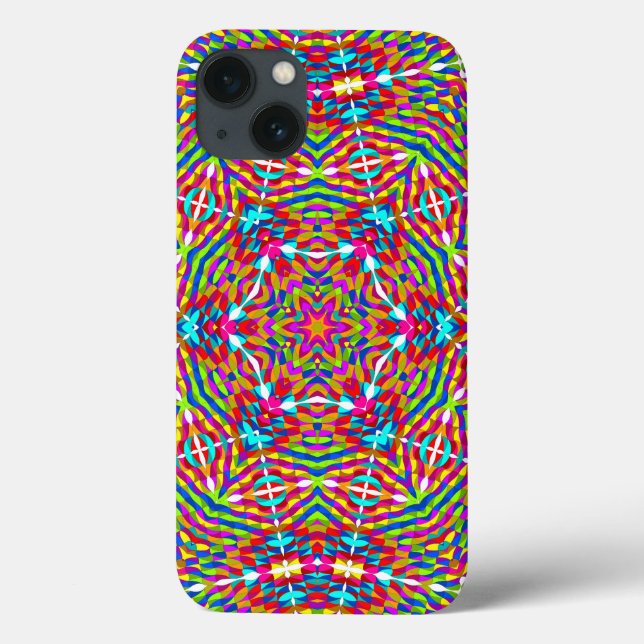Coques Case-Mate iPhone Mandala bariolé embrouillé (Verso)