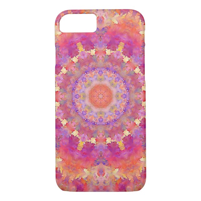 Coques Case-Mate iPhone Mandala de gouache (Dos)