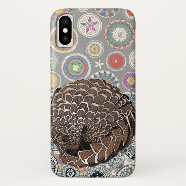 Coques Case-Mate iPhone mandala de pangolin (Dos)