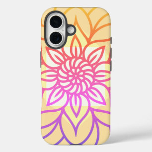 Coque Pour iPhone 16 Mandala Design Couleur claire