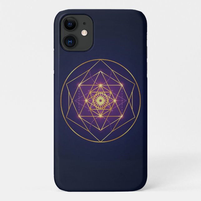 Coques Case-Mate iPhone Mandala Doré Céleste — Équilibre dans l'Infini (Dos)