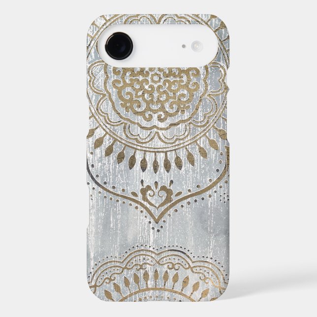 Coques Case-Mate iPhone Mandala Gold Design (Verso)