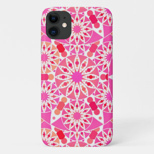 Case-Mate iPhone Case Mandala motif, tons rose et corail
