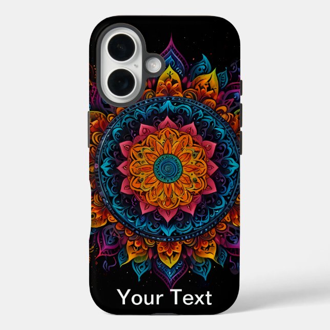 Coques Case-Mate iPhone Mandala Swirl vibrant : OtterBox (Verso)