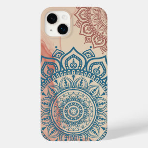 Coque Pour iPhone 14 Plus Mandala turquoise