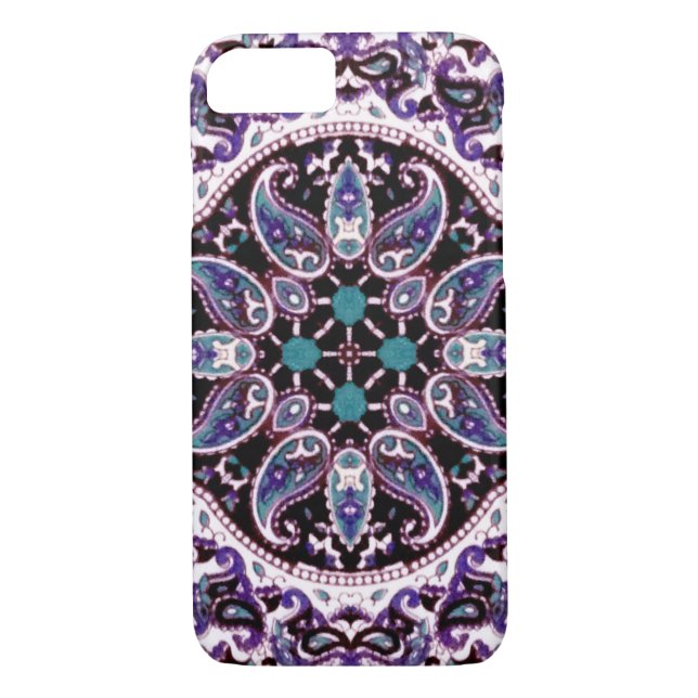 Coques Case-Mate iPhone Mandala violet (Dos)