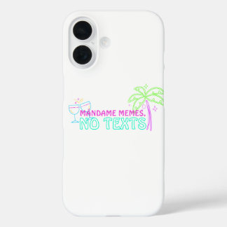 Coque Pour iPhone 16 Mándame mèmes, pas de textes Neon héritage hispani