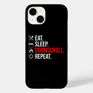 Coque Pour iPhone 14 Manger. Dormir. Défilement. Recommencer