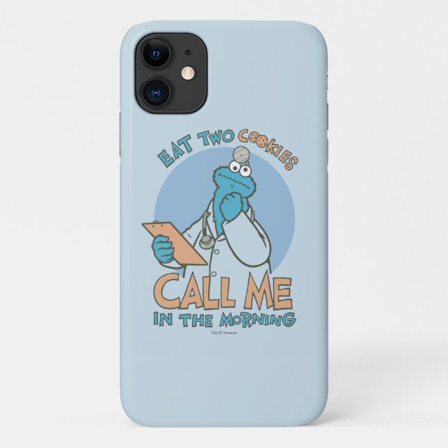 Coques Case-Mate iPhone Mangez deux cookies, appelez-moi le matin (Dos)
