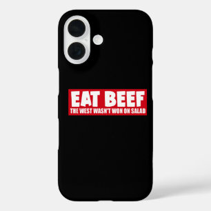 Coque Pour iPhone 16 Mangez du boeuf L'Ouest n'a pas été gagné avec de