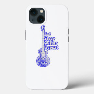 Case-Mate iPhone Case Mangez la répétition de guitare de sommeil. vintag
