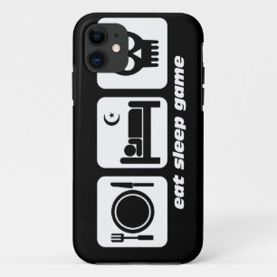 Coque iPhone 11 mangez le jeu de sommeil