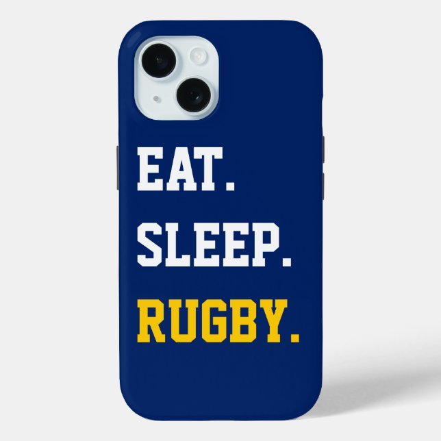 Coques Case-Mate iPhone Mangez le rugby du sommeil (Verso)