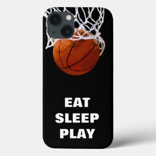 Etui iPhone 13 Mangez Le Sommeil Jouer Au Basket-Ball Motivation