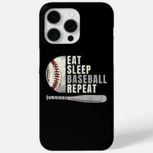 Coque iPhone 15 Pro Max Mangez Sleep Baseball Répéter Funny Baseball Playe
