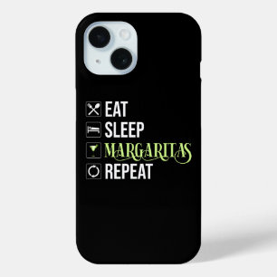 Coque Pour iPhone 15 Mangez Sleep Margaritas Répéter