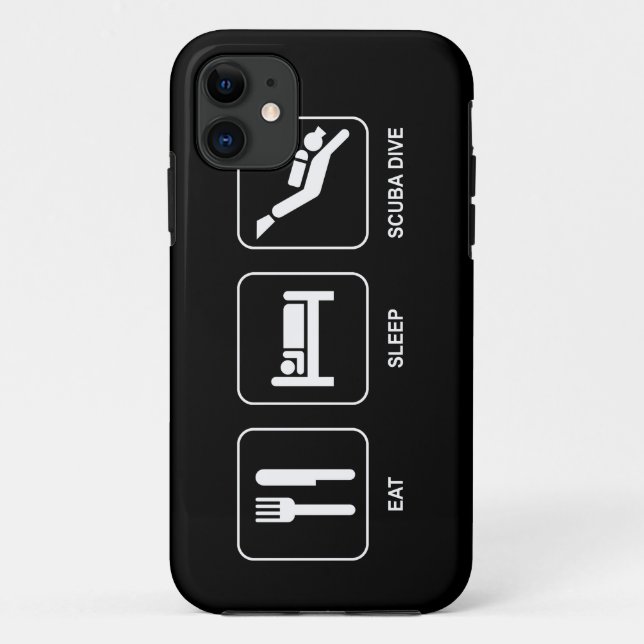 Coques Case-Mate iPhone Mangez Sleep Scuba Dive (Dos)