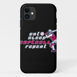 Case-Mate iPhone Case Mangez Sleep Softball Répéter le cadeau Cool pour 