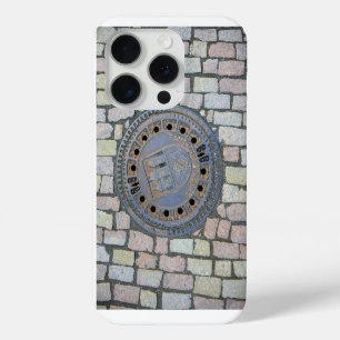Coque iPhone 15 Pro Manhole Cover, Château de Prague, République tchèq