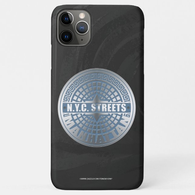 Coques Case-Mate iPhone Manhole Covers Manhattan (Dos)