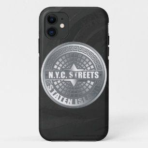 Case-Mate iPhone Case Manhole Staten Island Grey
