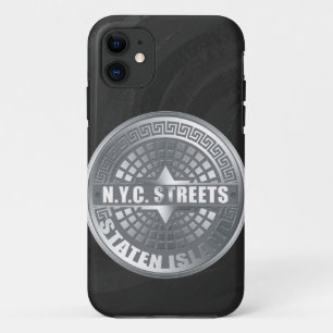 Case-Mate iPhone Case Manhole Staten Island Grey