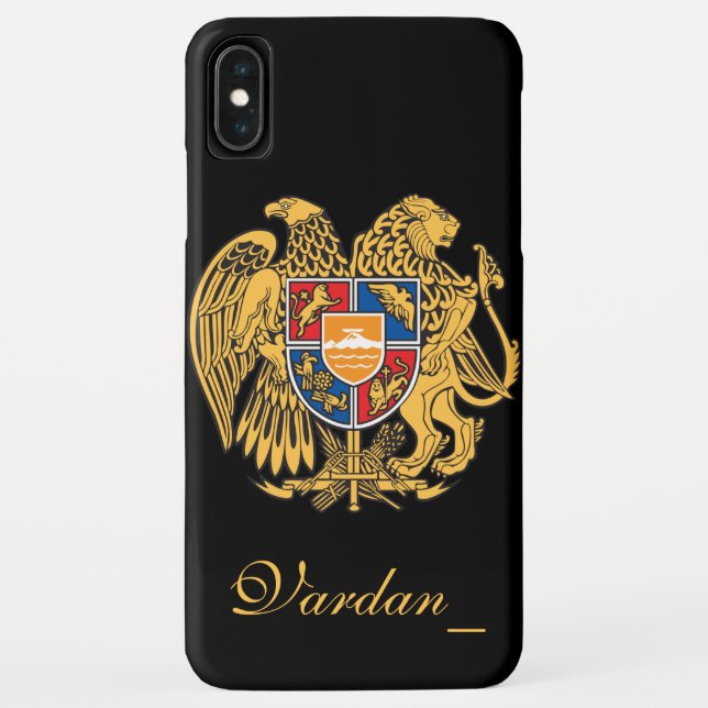 Coques Case-Mate iPhone Manteau de l'Arménie des bras personnalisés (Dos)