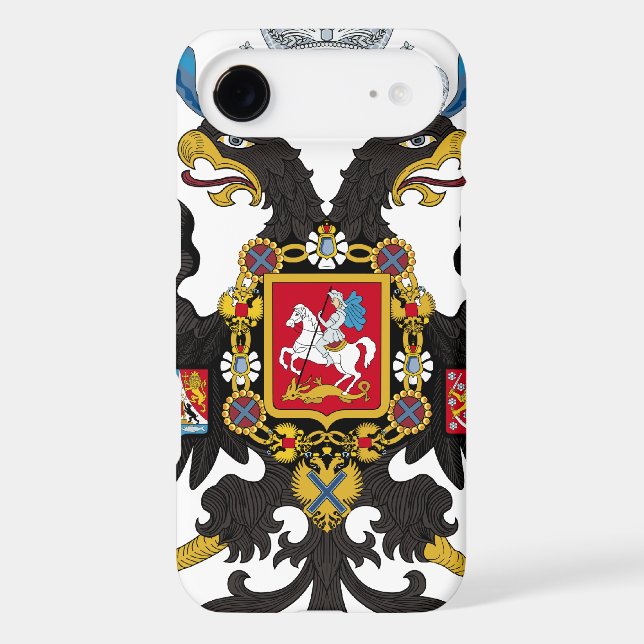 Coques Case-Mate iPhone Manteau des bras de l'empire russe (Verso)