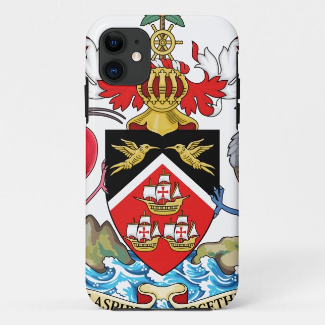 Coques Case-Mate iPhone Manteau du Trinidad-et-Tobago des bras (Dos)