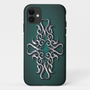 Coque Case-Mate Pour iPhone Maori Hook Design - argent