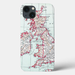 Coques Pour iPhone MAP: BRITISH ISLES, c1890